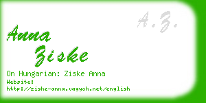 anna ziske business card